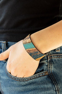 Come Uncorked Blue Cuff Bracelet - Jewelry By Bretta - Jewelry by Bretta
