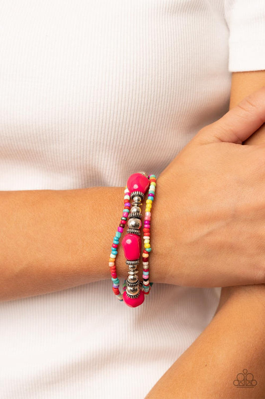 Confidently Crafty Pink Bracelet - Jewelry by Bretta - Jewelry by Bretta