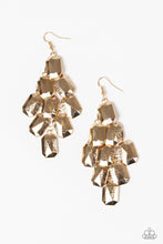 Contemporary Catwalk - Gold Earring - Jewelry By Brettas - Jewelry by Bretta