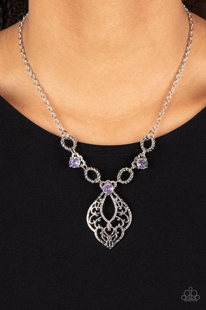 Contemporary Connections Purple Necklace - Jewelry by Bretta - Jewelry by Bretta