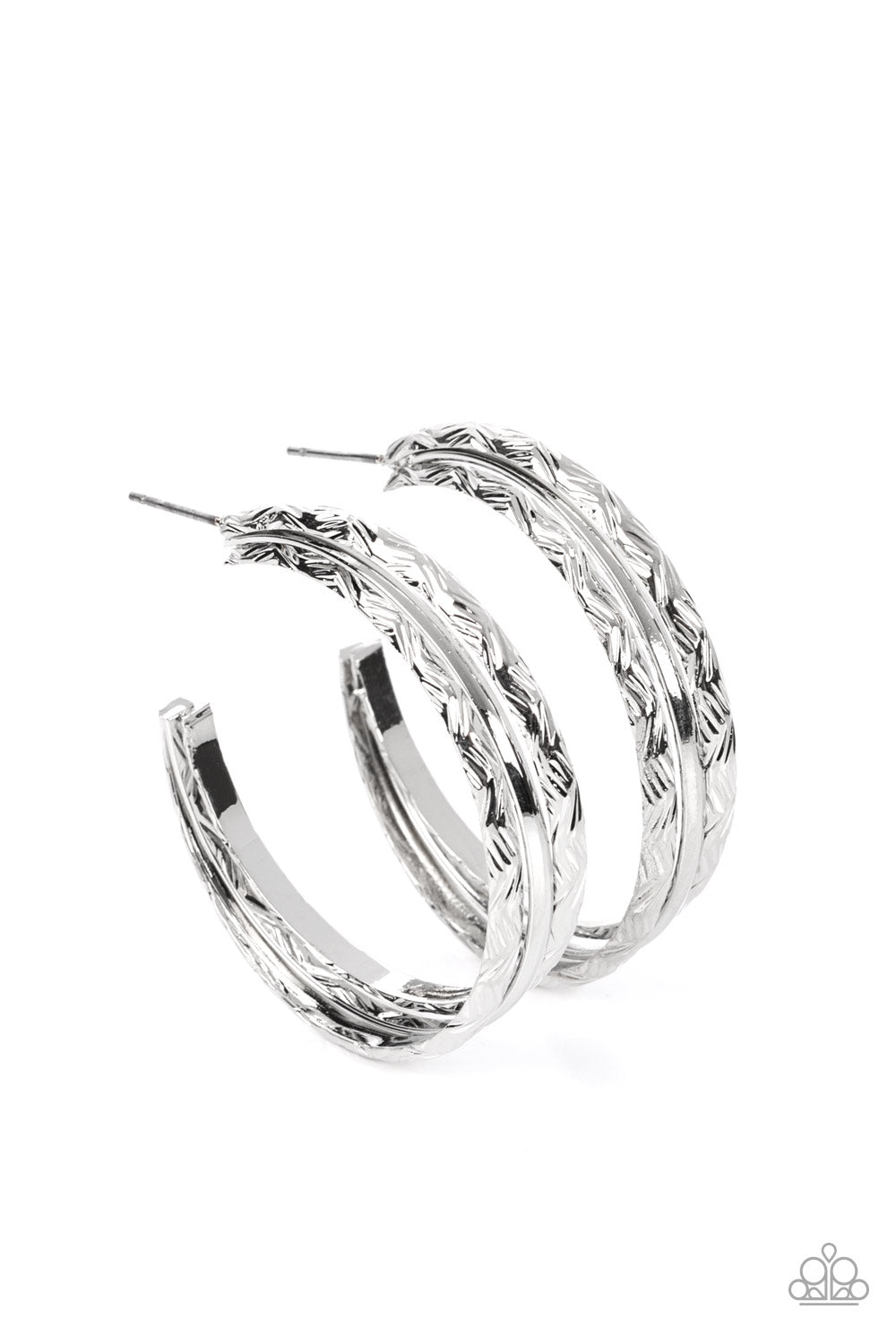 CONTOUR de Force Silver Hoop Earrings - Jewelry by Bretta - Jewelry by Bretta