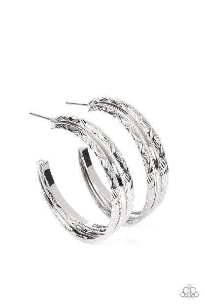 CONTOUR de Force Silver Hoop Earrings - Jewelry by Bretta - Jewelry by Bretta