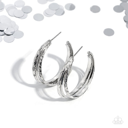 CONTOUR de Force Silver Hoop Earrings - Jewelry by Bretta - Jewelry by Bretta