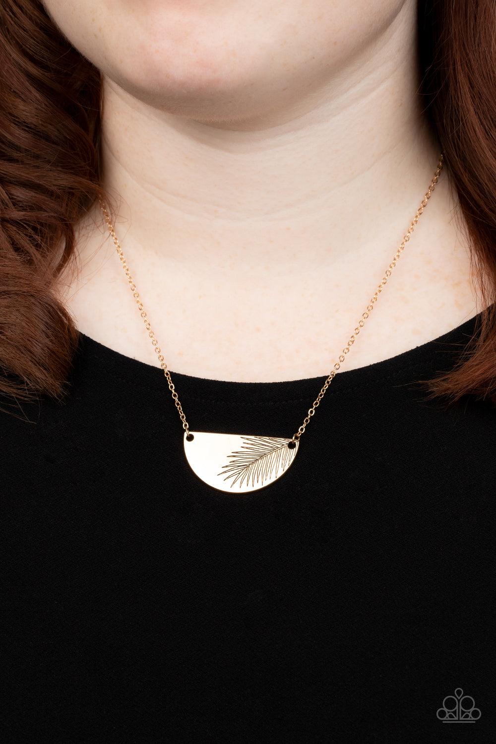 Cool, PALM, and Collected Gold Necklace - Jewelry by Bretta - Jewelry by Bretta