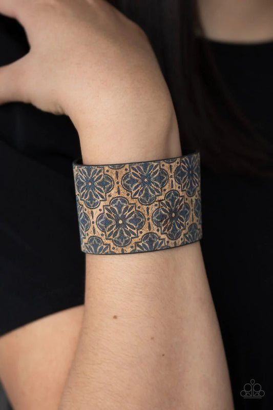 Cork Culture Blue Bracelet - Jewelry by Bretta - Jewelry by Bretta