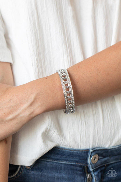 Couture Court White Bracelet - Jewelry b y Bretta - Jewelry by Bretta