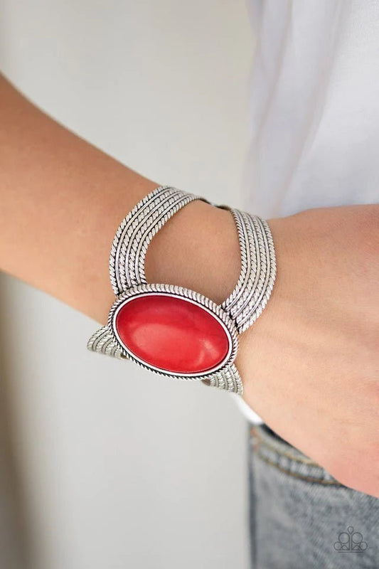 Coyote Couture Red Cuff Bracelet - Jewelry by Bretta - Jewelry by Bretta