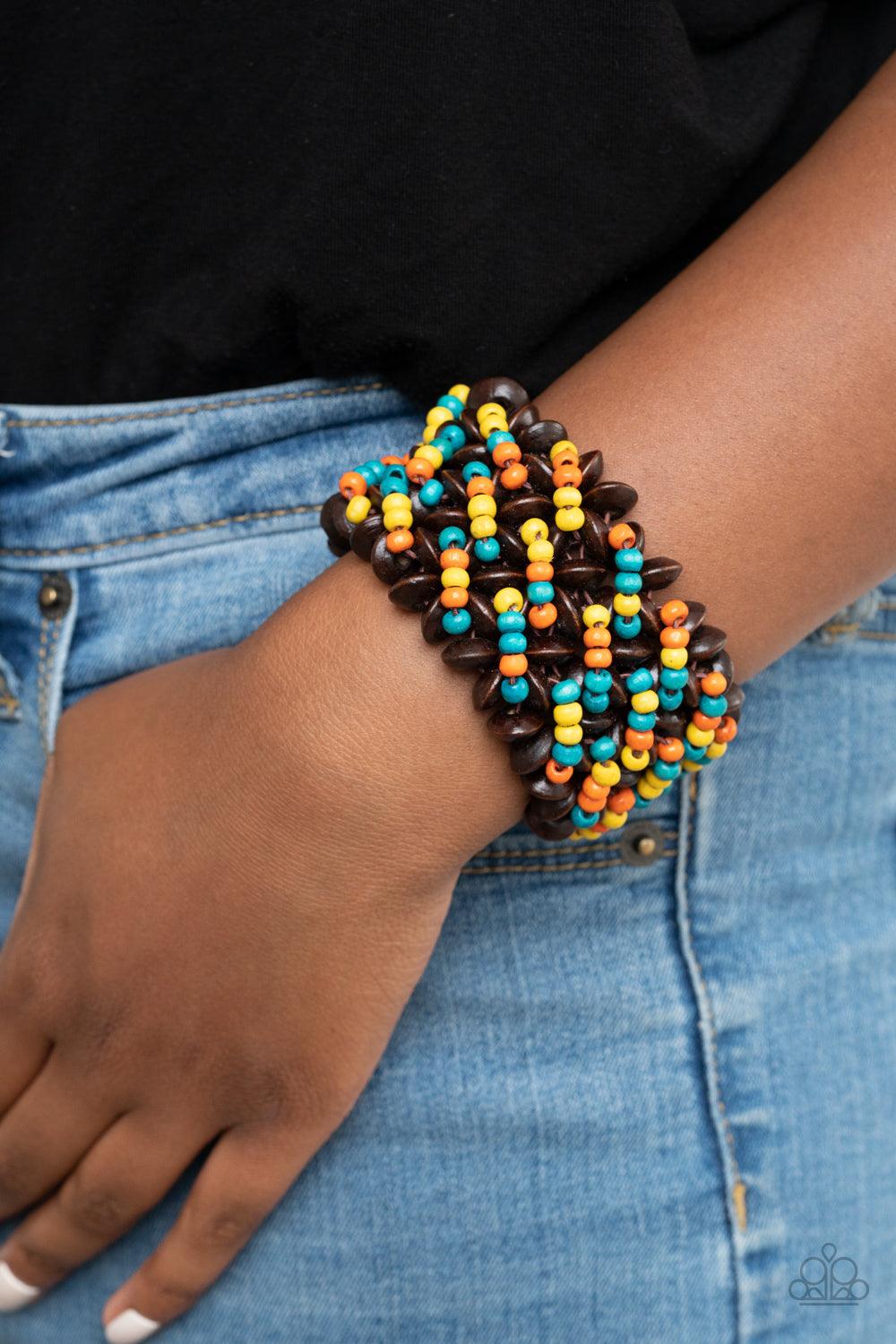 Multi Color Bead Stretch Bracelets