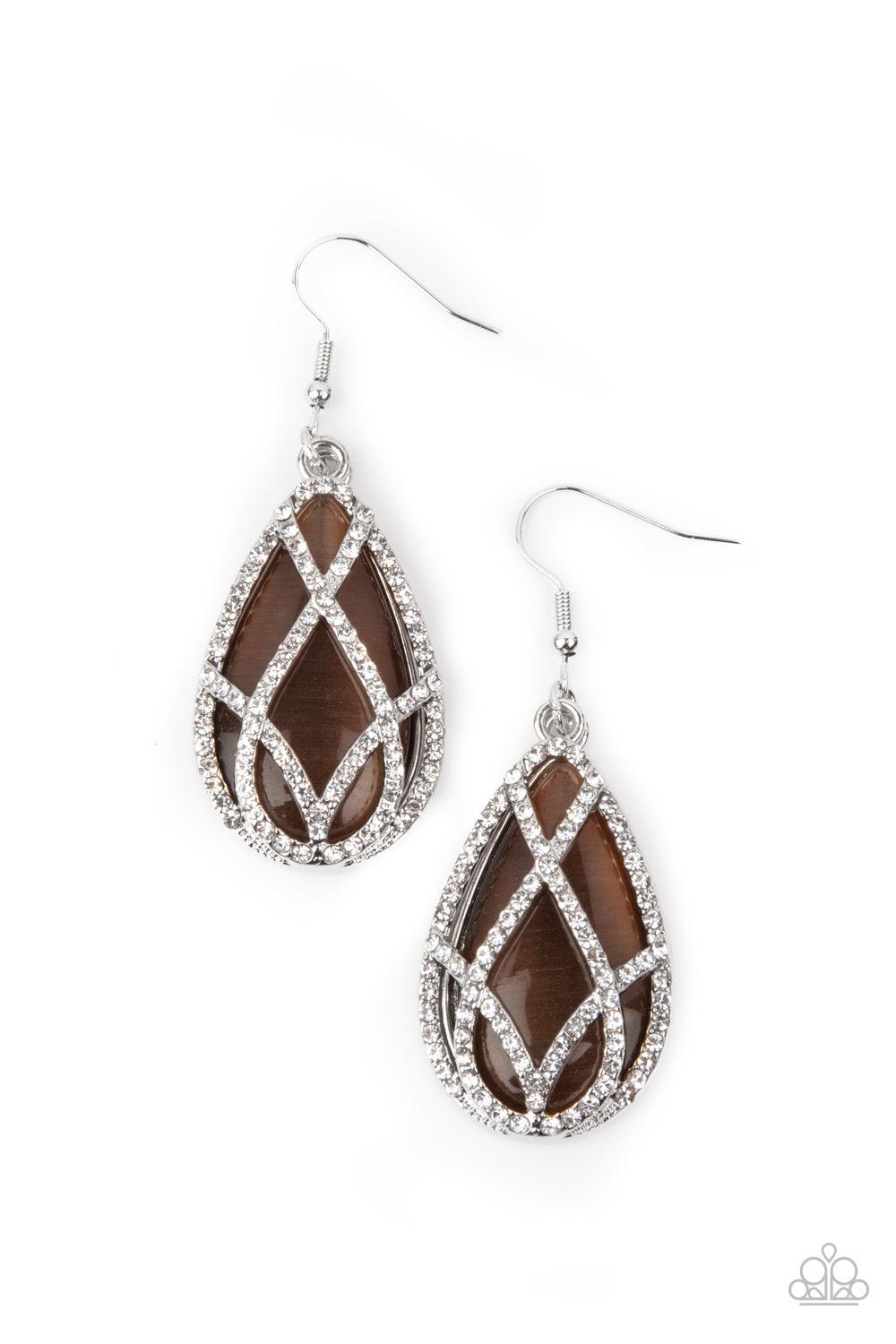 Crawling With Couture Brown Earrings - Jewelry by Bretta - Jewelry by Bretta