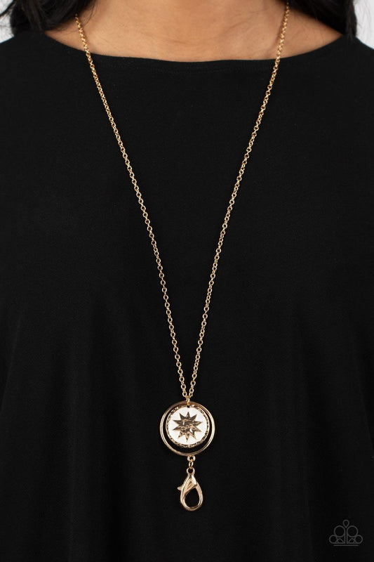 Cretian Crest Gold Lanyard Necklace - Jewelry by Bretta - Jewelry by Bretta