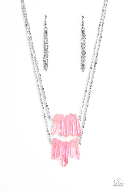 Crystal Catwalk Pink Necklace - Jewelry by Bretta - Jewelry by Bretta