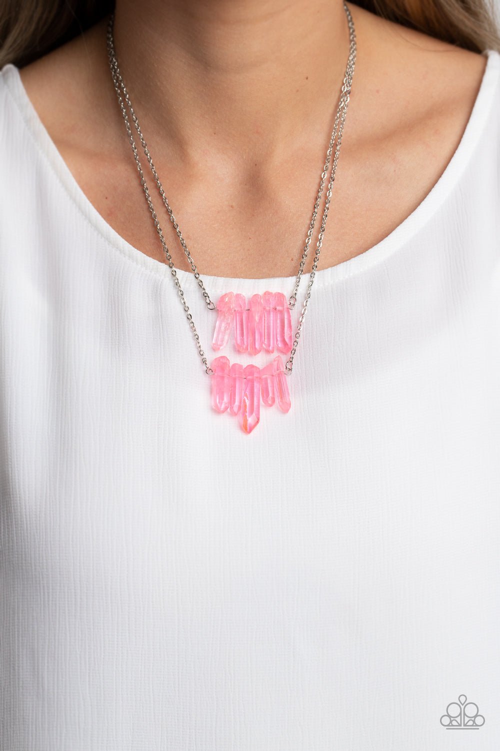 Crystal Catwalk Pink Necklace - Jewelry by Bretta - Jewelry by Bretta