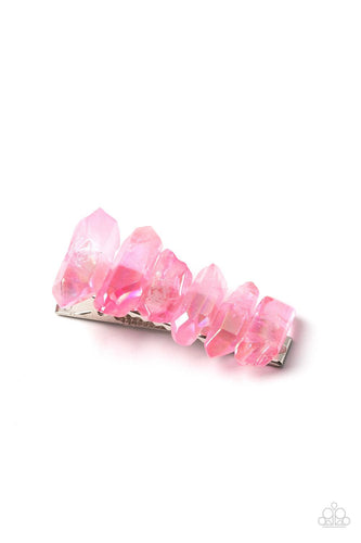 Crystal Caves Pink Hair Clip - Jewelry by Bretta - Jewelry by Bretta