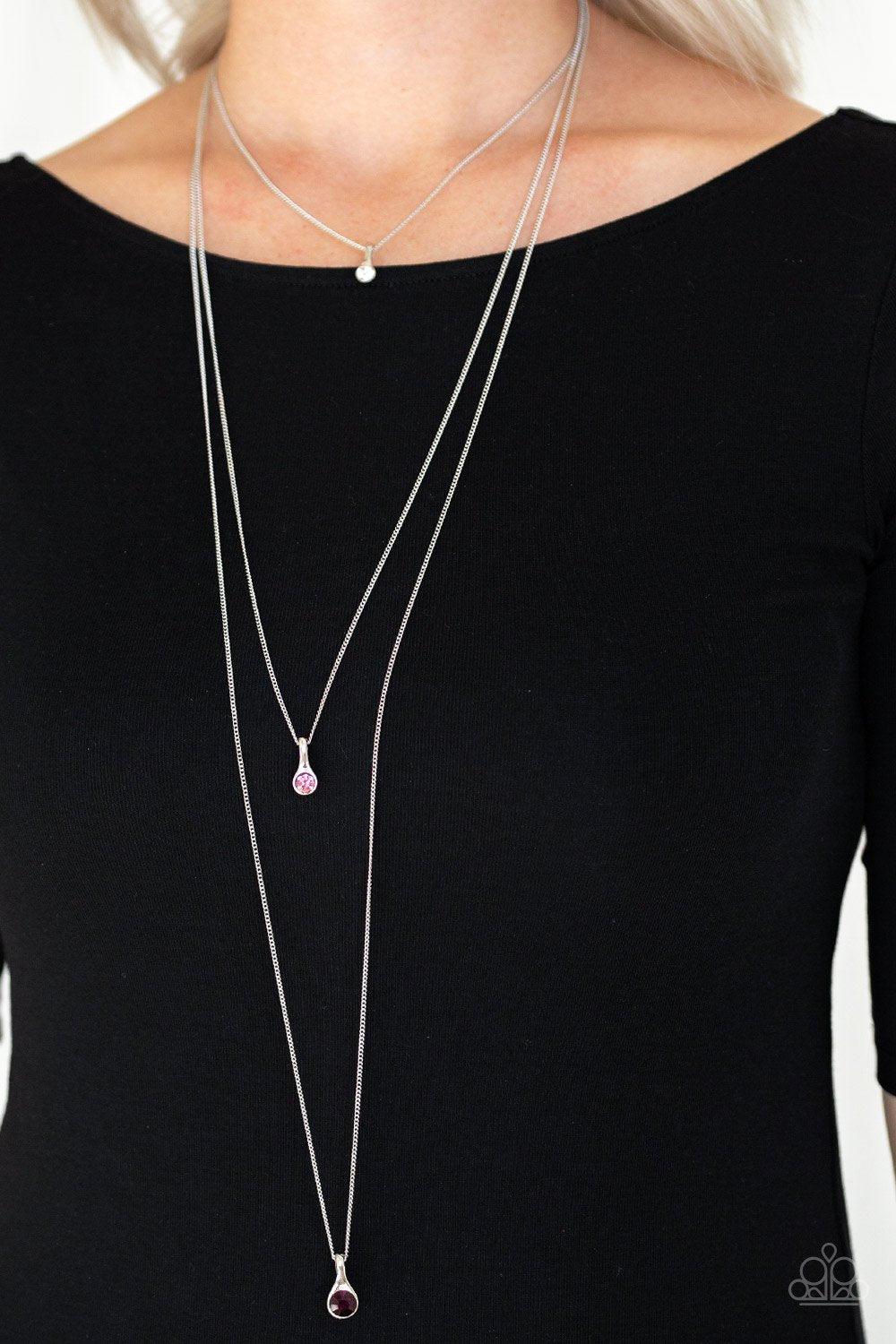 Crystal Chic Purple Necklace - Jewelry by Bretta - Jewelry by Bretta