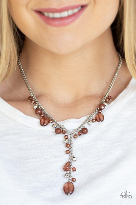 Crystal Couture Brown Necklace - Jewelry by Bretta - Jewelry by Bretta