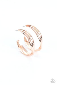 Curvy Charmer Rose Gold Hoop Earrings - Jewelry by Bretta - Jewelry by Bretta
