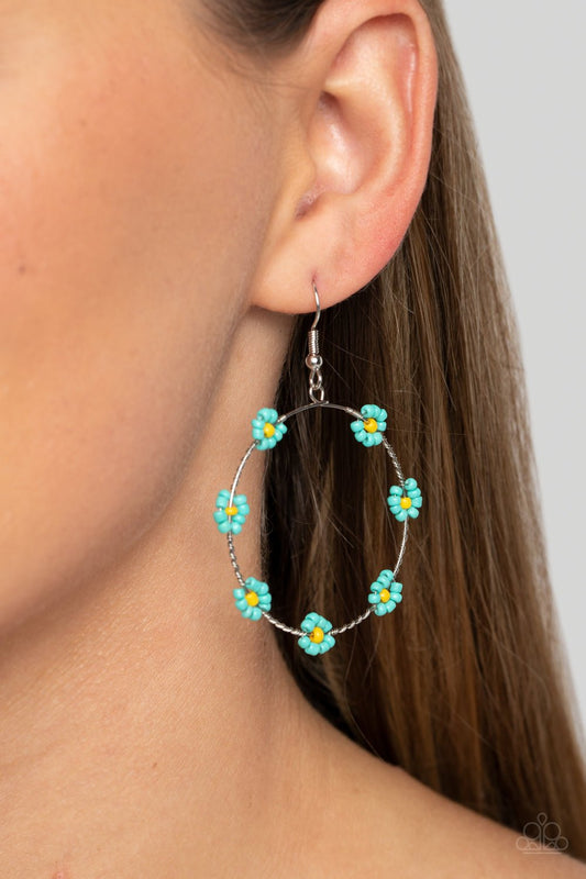 Dainty Daisies Blue Earrings - Jewelry by Bretta - Jewelry by Bretta