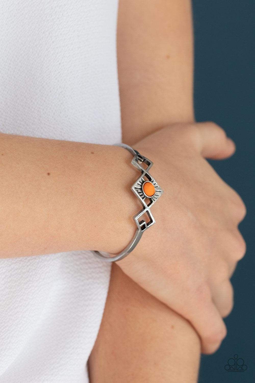 Dainty Deco - Orange Bracelet- Jewelry By Bretta - Jewelry by Bretta