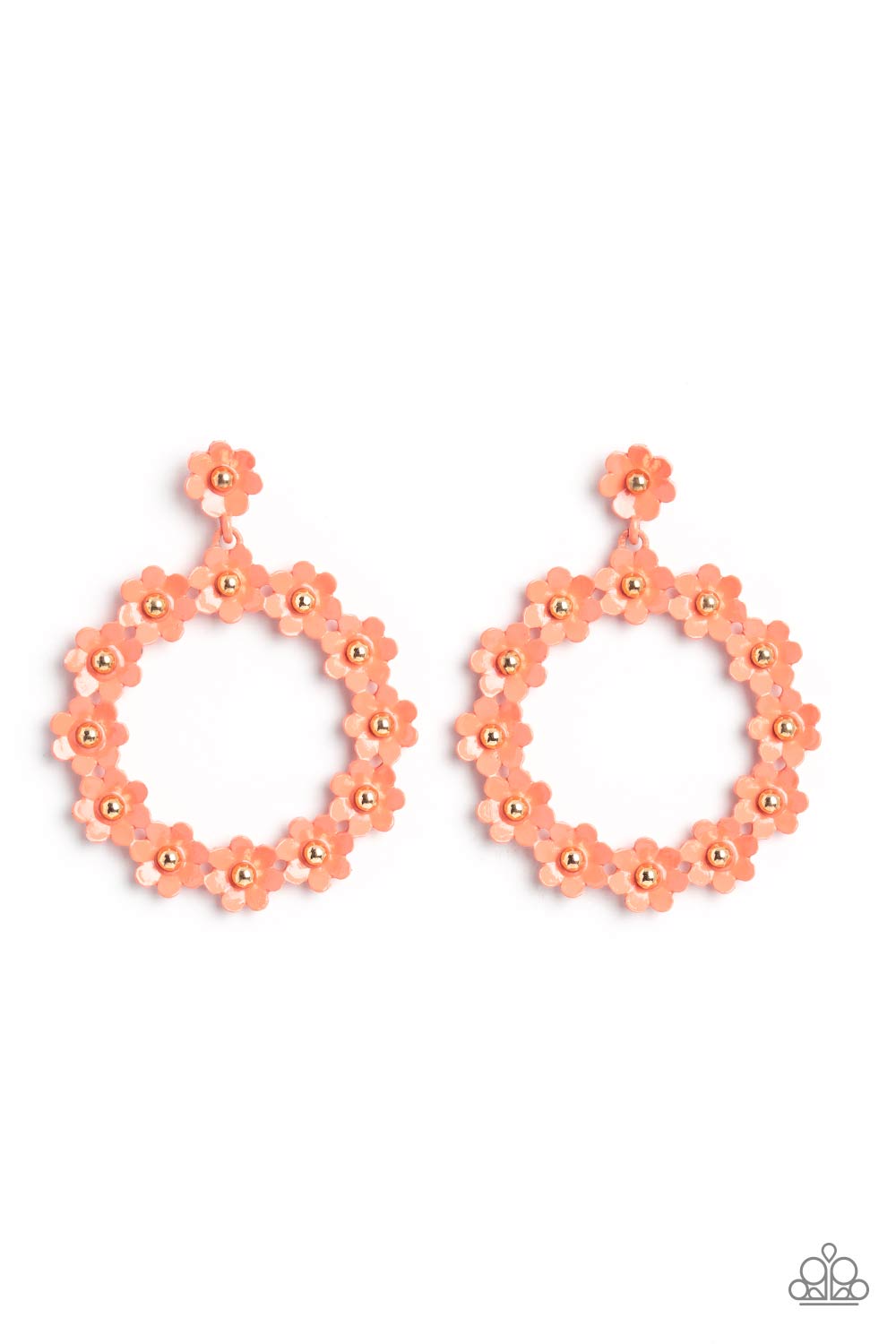 Daisy Meadows Orange Earrings - Jewelry by Bretta - Jewelry by Bretta