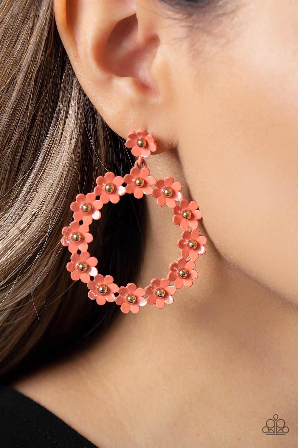 Daisy Meadows Orange Earrings - Jewelry by Bretta - Jewelry by Bretta