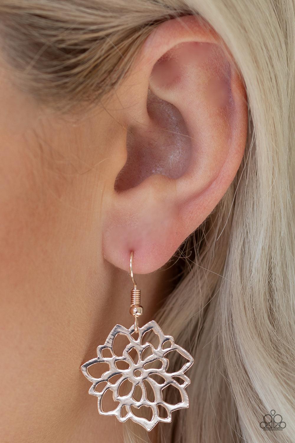 Darling Dahlia Gold Earring - Jewelry By Bretta - Jewelry by Bretta
