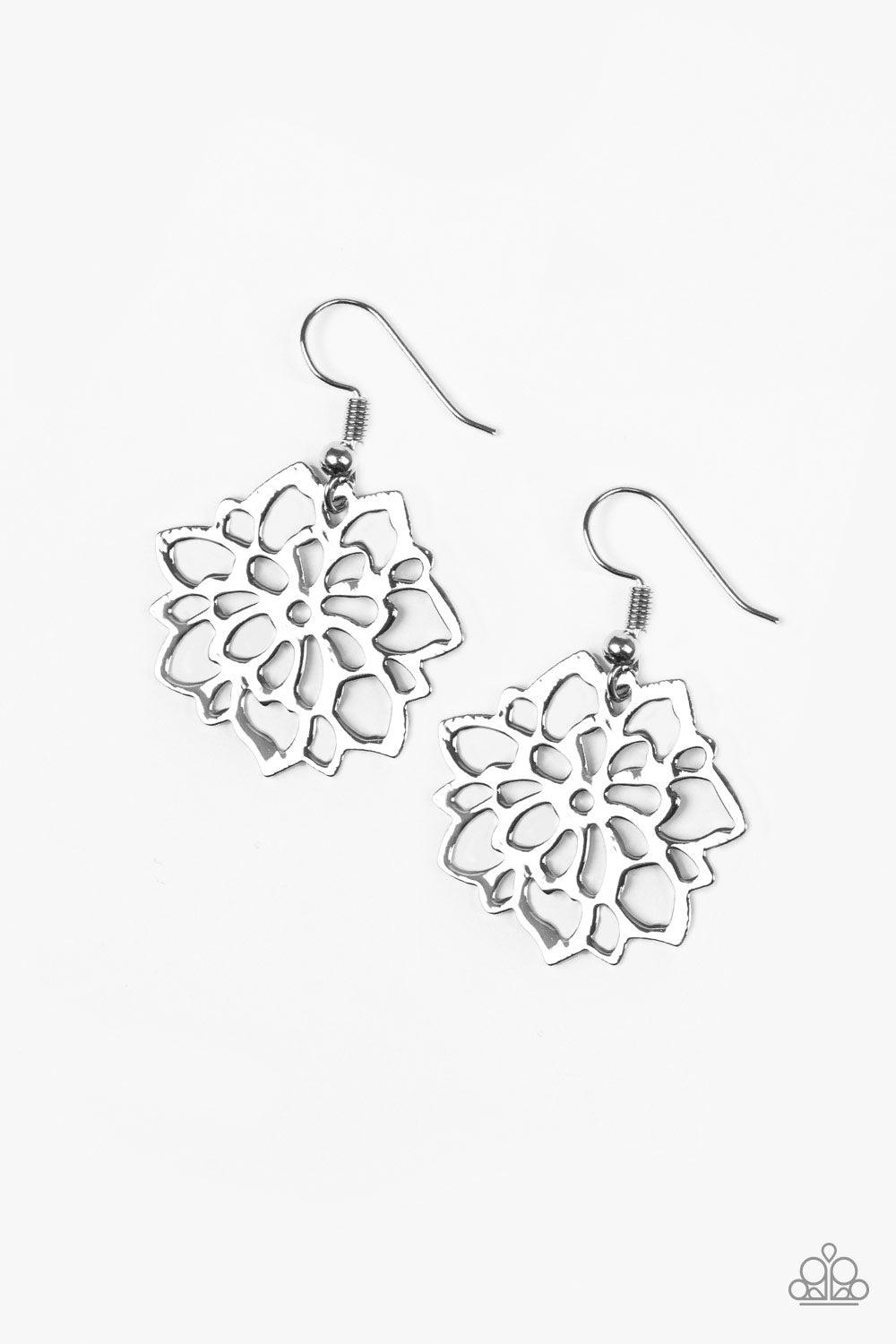 Darling Dahlia Silver Earrings - Jewelry by Bretta - Jewelry by Bretta