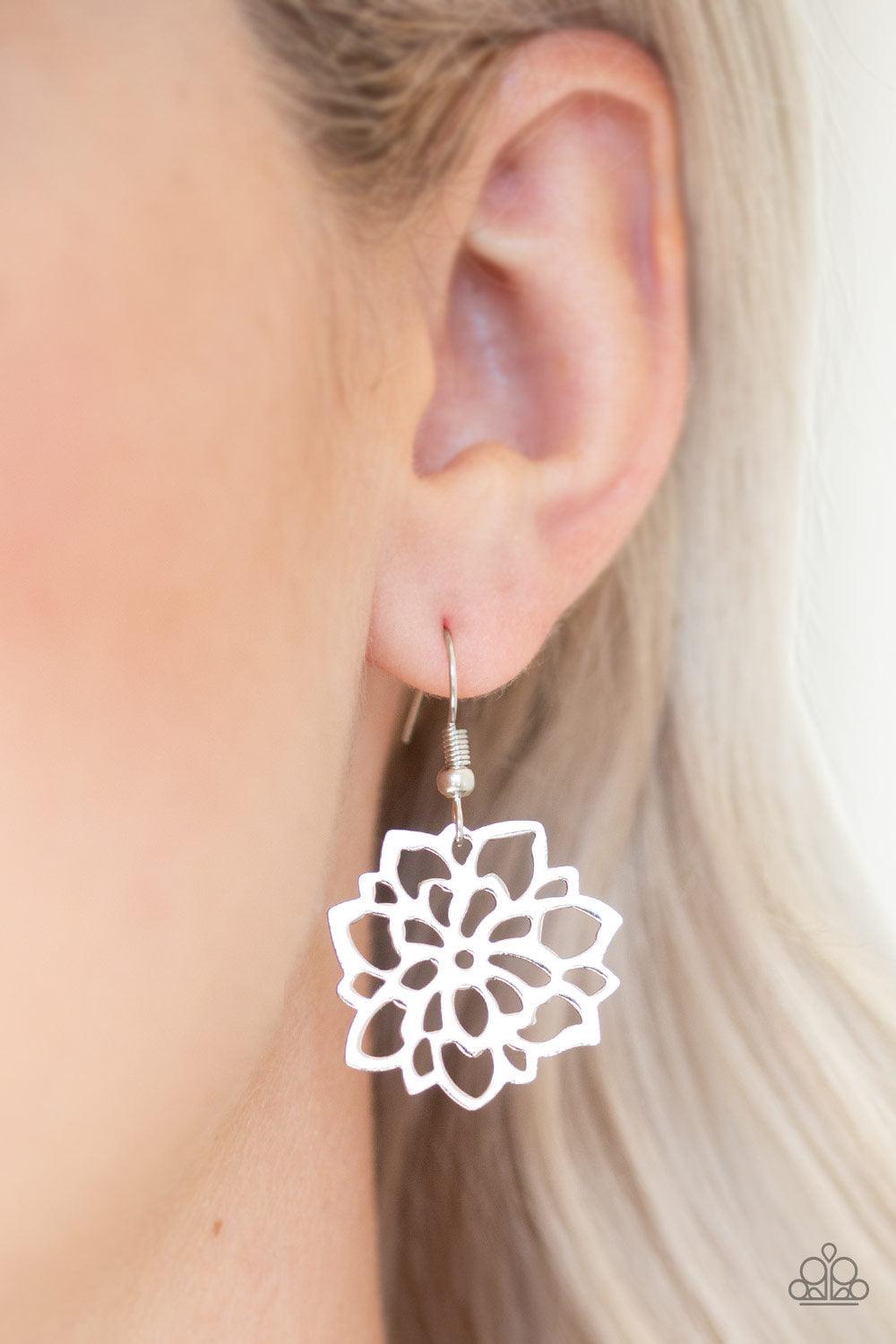 Darling Dahlia Silver Earrings - Jewelry by Bretta - Jewelry by Bretta