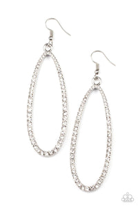 Dazzling Decorum White Earrings - Jewelry By Bretta - Jewelry by Bretta