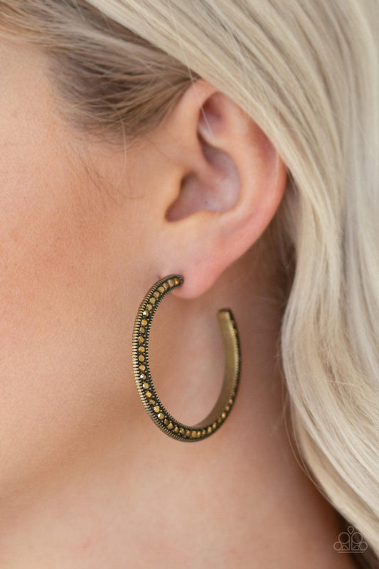 Dazzling Diamond-naire Brass Earrings - Jewelry by Bretta - Jewelry by Bretta