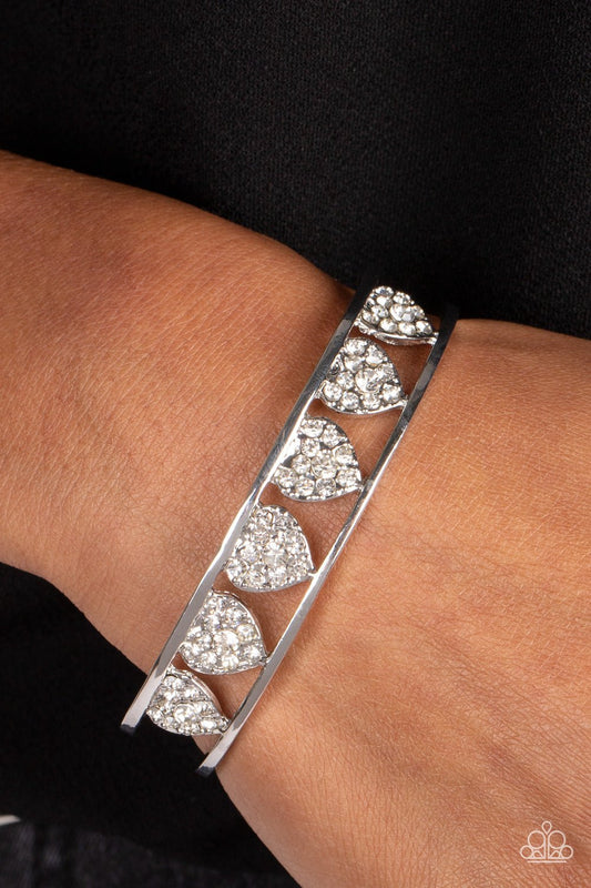 Decadent Devotion White Bracelet - Jewelry by Bretta - Jewelry by Bretta