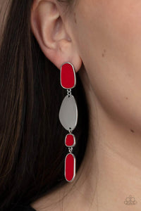 Deco By Design Red Earrings - Jewelry by Bretta - Jewelry by Bretta