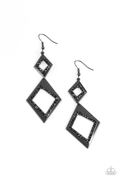 Deco Decoupage Black Earrings - Jewelry by Bretta - Jewelry by Bretta