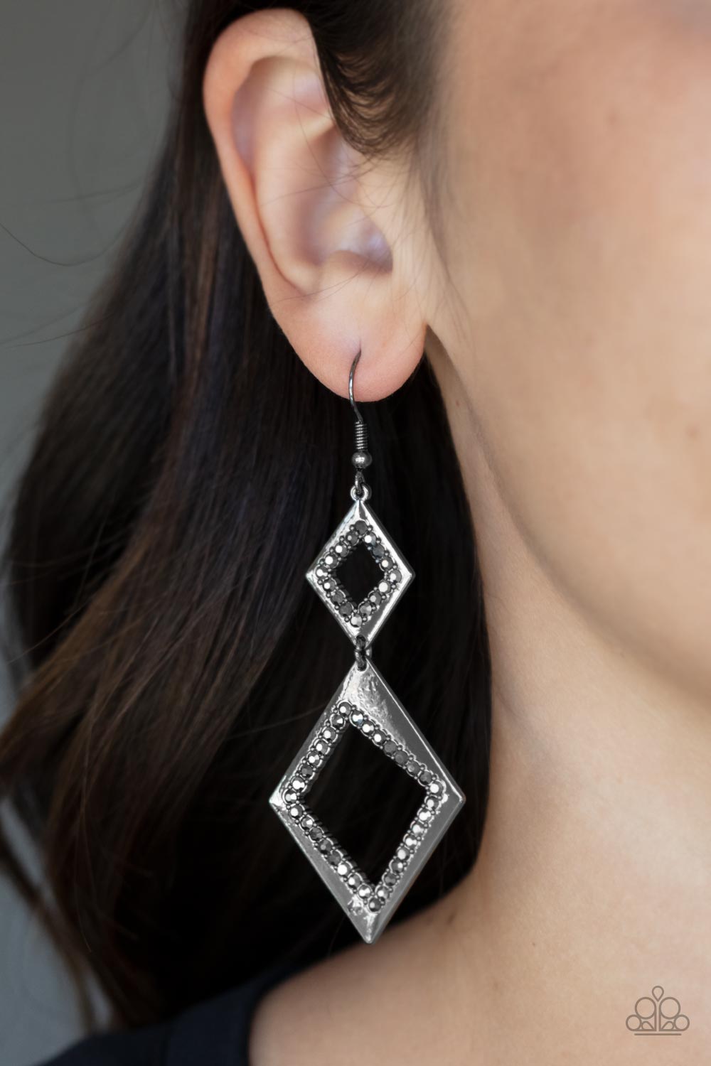 Deco Decoupage Black Earrings - Jewelry by Bretta - Jewelry by Bretta