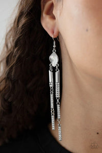 Defined Dazzle White Earrings - Jewelry by Bretta - Jewelry by Bretta