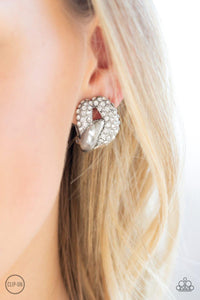 Definitely Date Night White Clip on Earrings - Jewelry by Bretta - Jewelry by Bretta