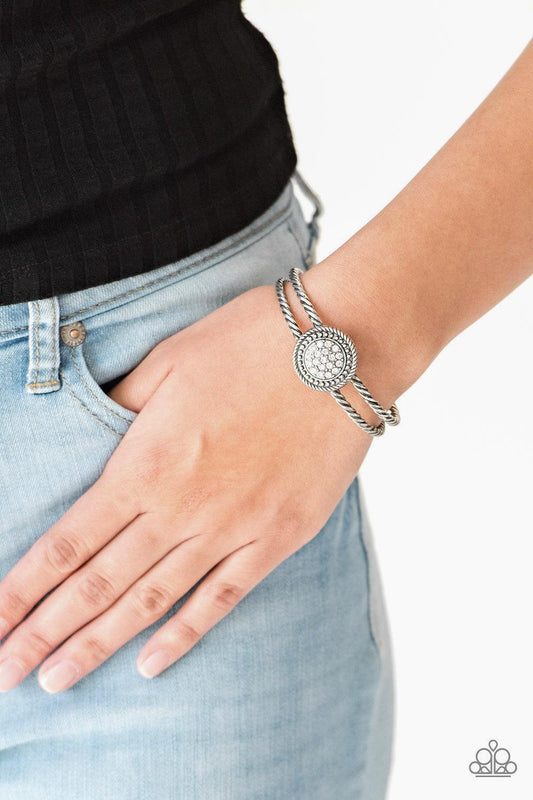 Definitely Dazzling White Cuff Bracelet - Jewelry by Bretta - Jewelry by Bretta