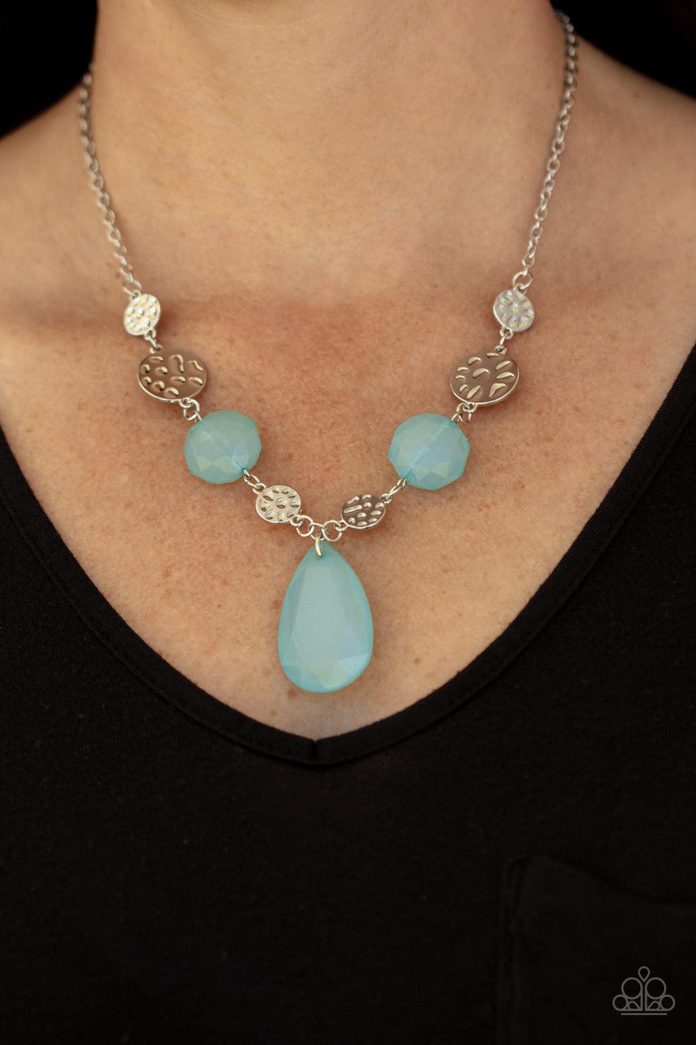DEW What You Wanna DEW Blue Necklace - Jewelry by Bretta - Jewelry by Bretta