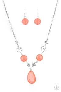 DEW What You Wanna DEW Orange Necklace - Jewelry by Bretta - Jewelry by Bretta