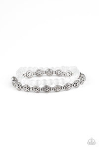 Dewy Dandelions White Bracelets - Jewelry by Bretta - Jewelry by Bretta