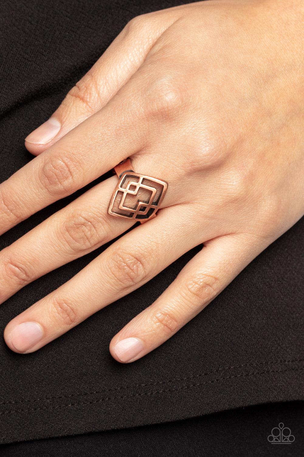 Diamond Duo Copper Ring - Jewelry by Bretta - Jewelry by Bretta