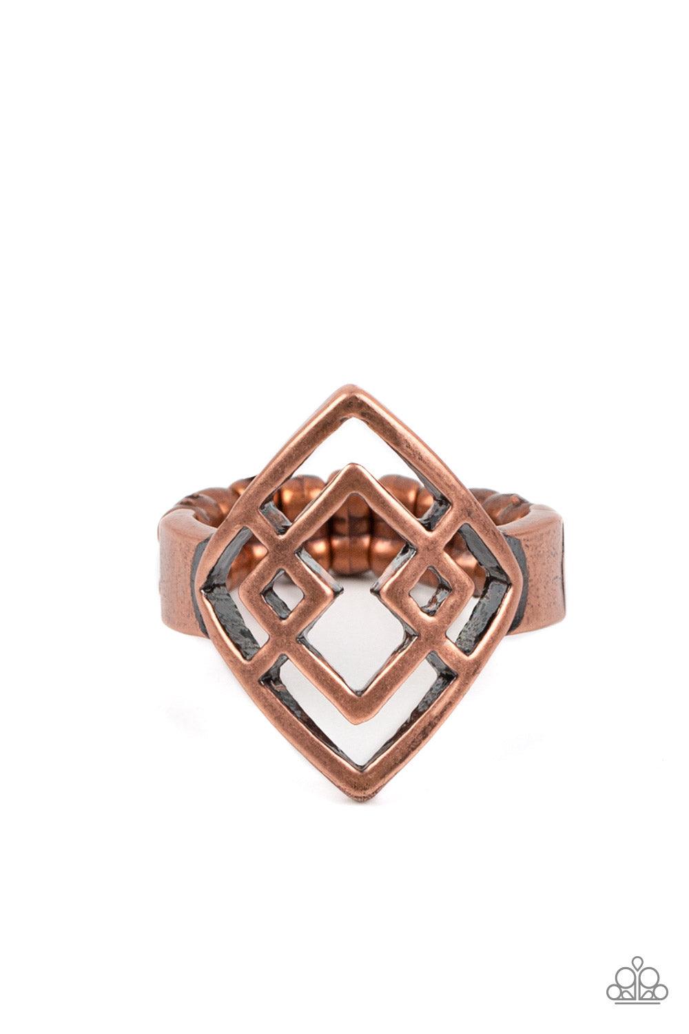 Diamond Duo Copper Ring - Jewelry by Bretta - Jewelry by Bretta