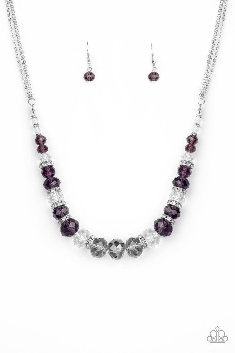 Distracted by Dazzle Purple Necklace - Jewelry by Bretta - Jewelry by Bretta
