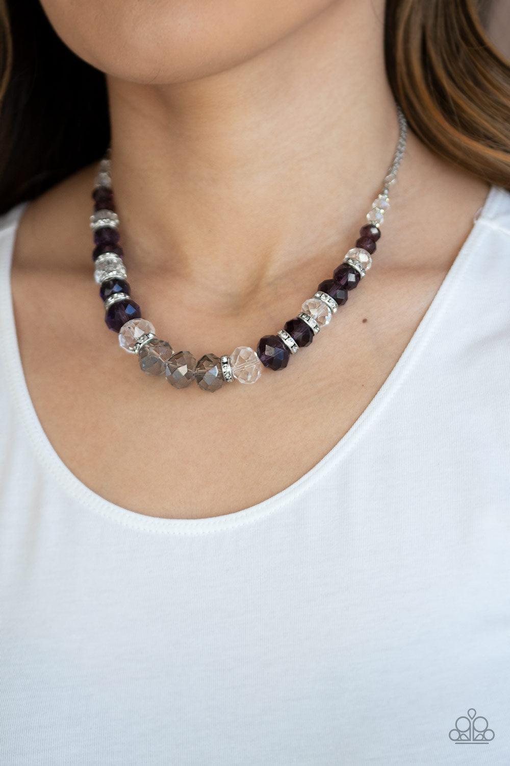 Distracted by Dazzle Purple Necklace - Jewelry by Bretta - Jewelry by Bretta