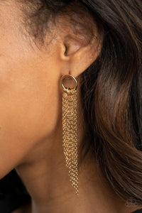 Divinely Dipping Gold Earrings - Jewelry by Bretta - Jewelry by Bretta