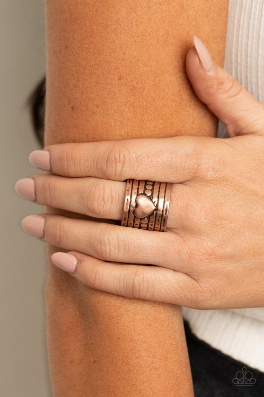 Dont Lose Heart Copper Ring - Jewelry by Bretta - Jewelry by Bretta