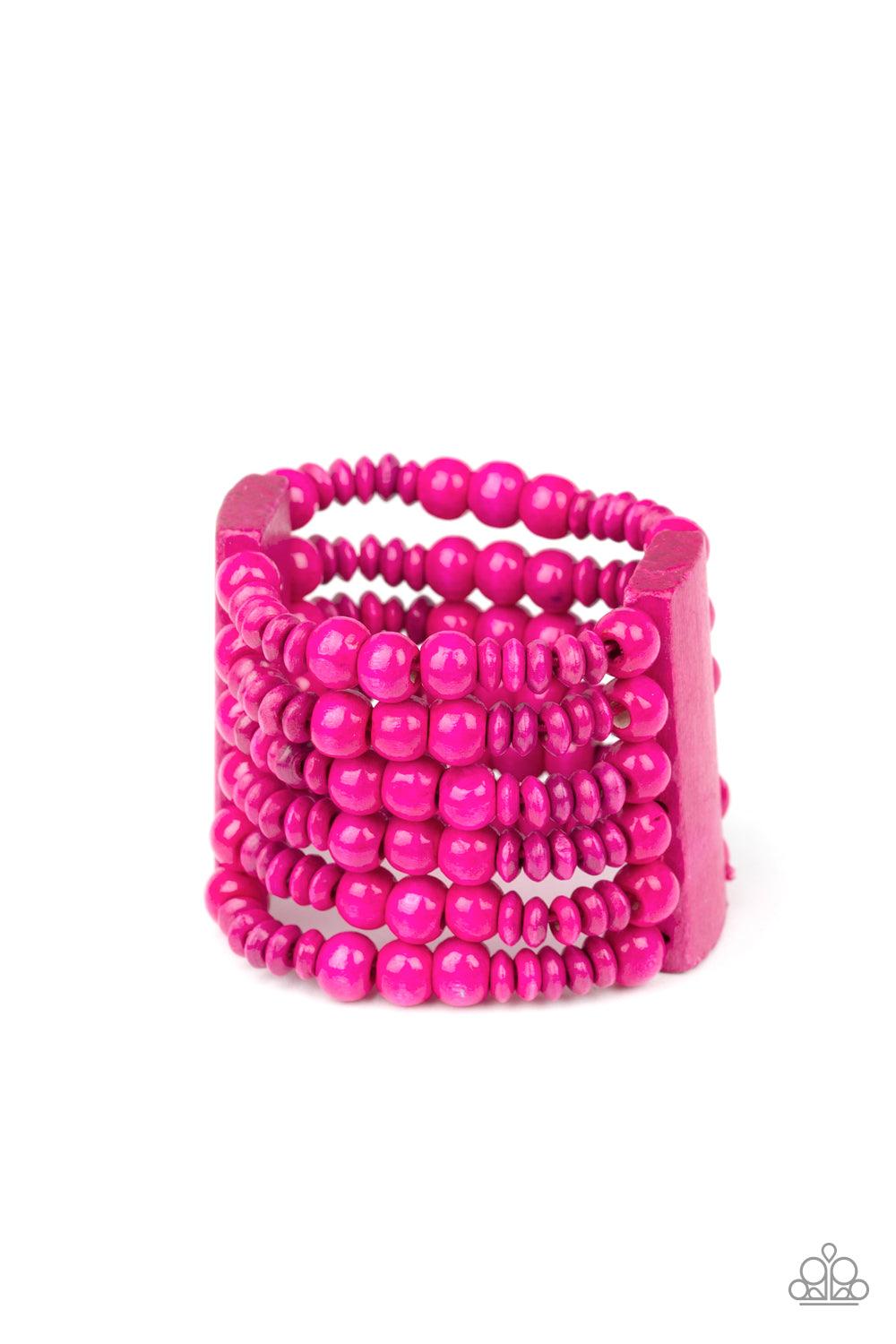 Dont Stop BELIZE-ing - Pink Bracelet-Jewelry By Bretta - Jewelry by Bretta