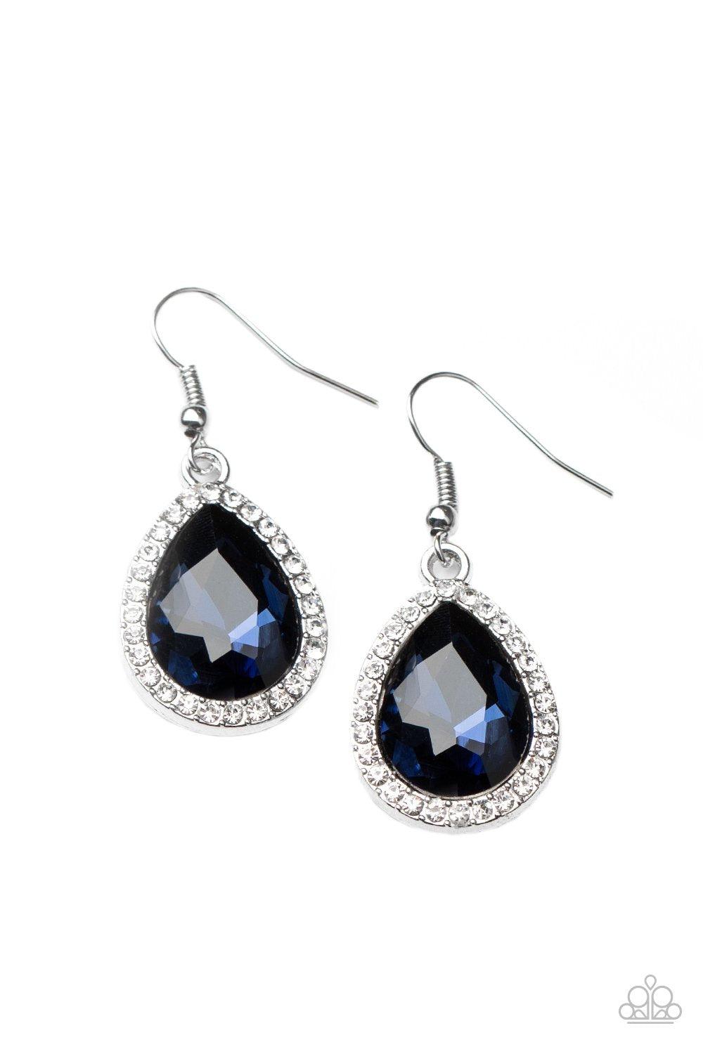 Dripping With Drama Blue Earrings - Jewelry by Bretta - Jewelry by Bretta