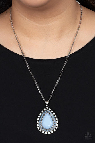 DROPLET Like Its Hot Blue Necklace - Jewelry by Bretta - Jewelry by Bretta