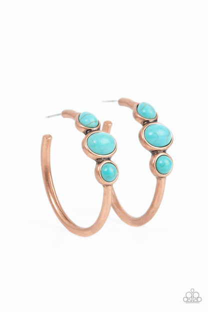 Dusky Charmer Copper Hoop Earrings - Jewelry by Bretta - Jewelry by Bretta