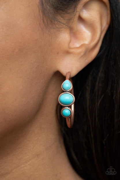 Dusky Charmer Copper Hoop Earrings - Jewelry by Bretta - Jewelry by Bretta